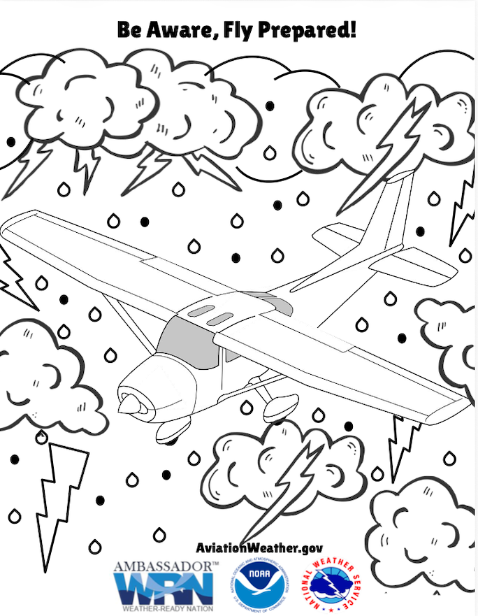 aviation weather coloring page