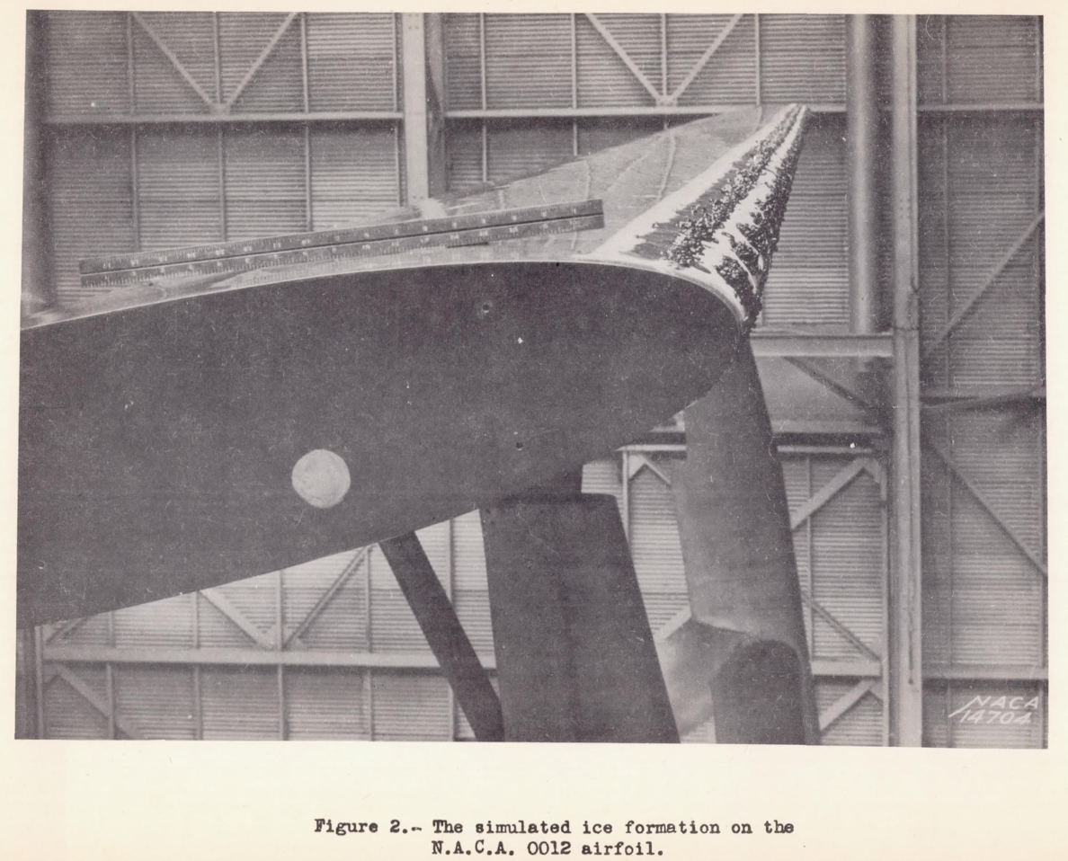 Figure 2. The simulated ice formation on the 
NACA 0012 airfoil.